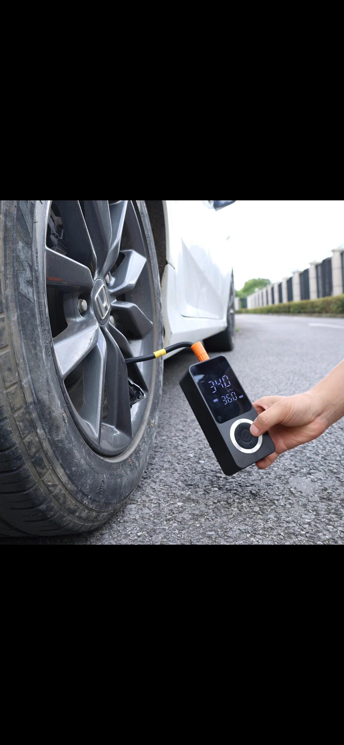 Smart Portable Tyre Inflator – Digital Cordless Air Compressor for Cars, Bikes & Motorcycles